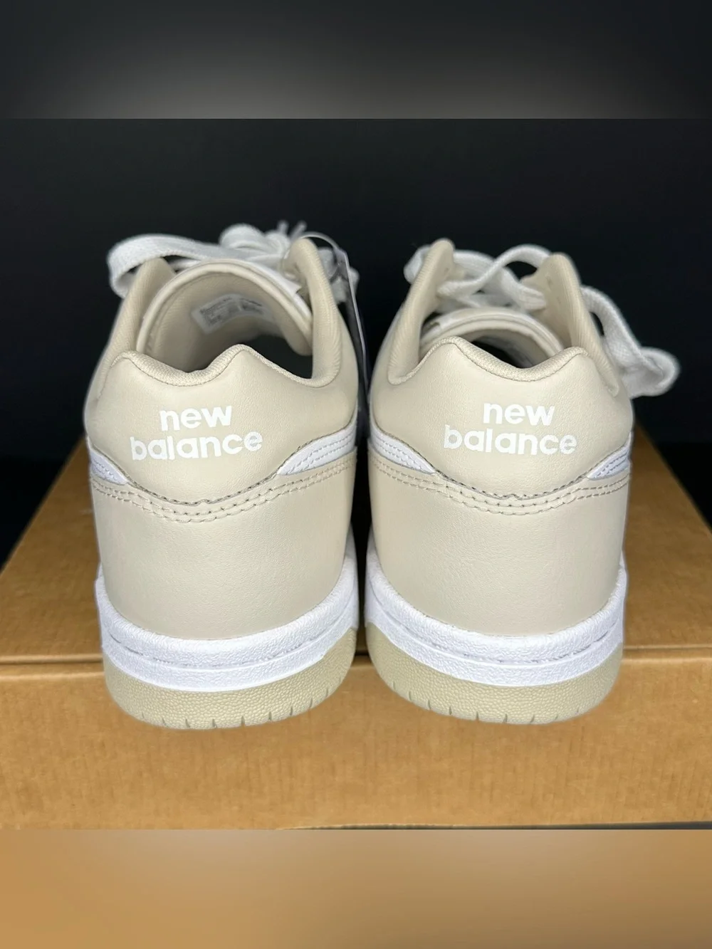 NWOB New Balance 480 Timberwolf Beige White Sneakers Mens 7.5 Womens 9